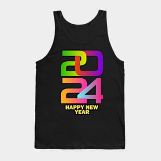 New Years Eve 2024 Colorful New Year Tank Top